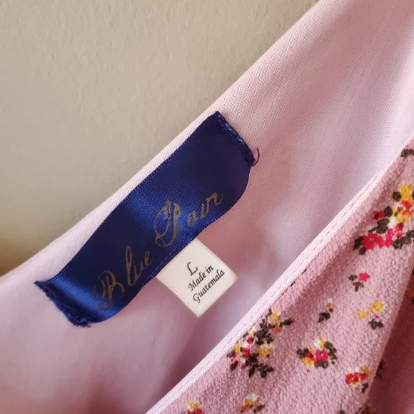 Blue Rain L Whimsigoth Bohemian Resortwear Ditsy Floral Coquette Dainty Romper - Picture 7 of 16